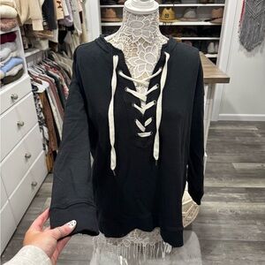 Aerie Lace-Up Hoodie